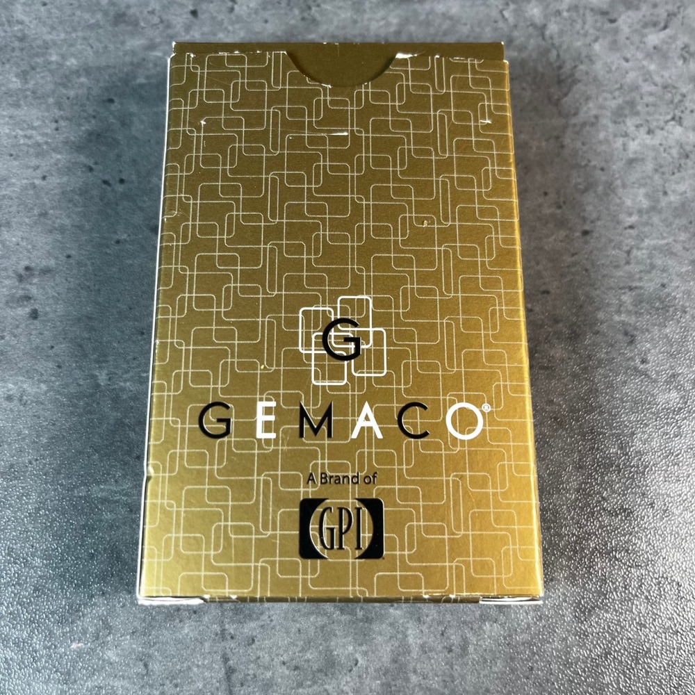 VTG‎ Gemaco Playing Cards Poker Deck Gold Advertising Informed Choice Insurance